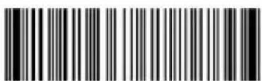 Barcode image with black and white vertical bars, no visible text or symbols beyond the pattern