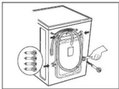 LG FHT1207ZNL - ■ Removing transit bolts - 2