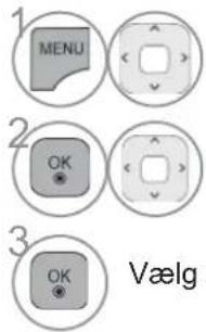 1 MENU 2 OK 3 OK Vælg