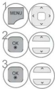 1 MENU 2 OK 3 OK