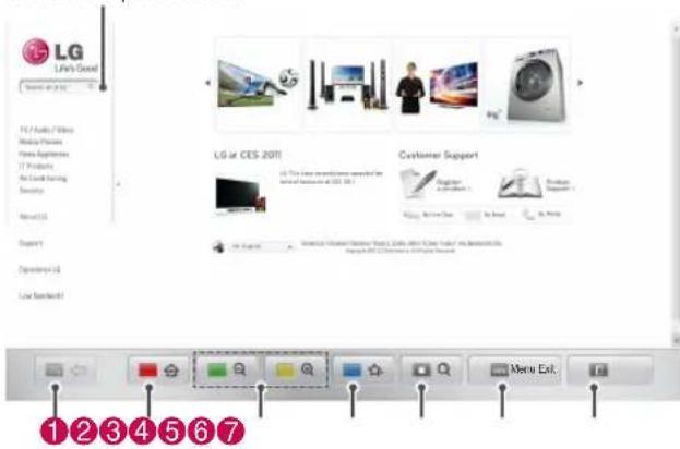 LG 47LW550W - Du kan gennemse websteder på dit tv. - 1