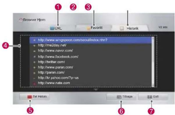 Browser Hjem URL Favorite Historik 12 items http://www.wingspoon.com/seaulfindex.nhr? http://me2day.net/ http://www.naver.com/ http://www.facebook.com/ http://twitter.com/ http://www.paran.com/ http://paran.com/ http://kr.yahoo.com/?p=us http://www.nate.com Set Historic Tilbage Exit