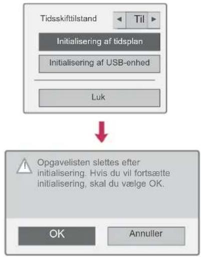 LG 47LV375W - Initialisering af opgaveliste - 1