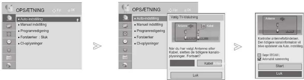 LG 42LE850N - Hvis du vil vælge antenne: - 1