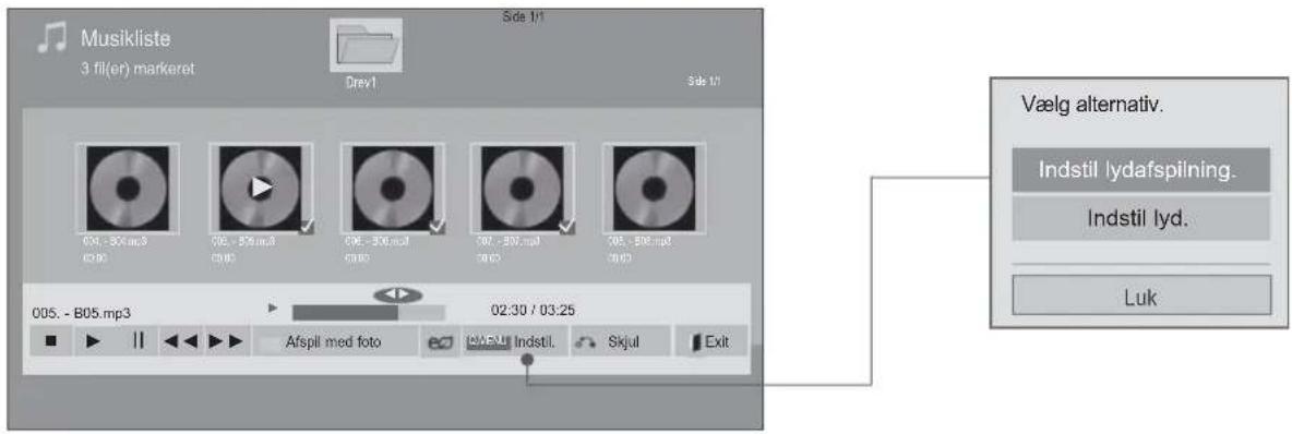 Musikliste 3 fil(er) markerot Drev1 Side 1/1 Side 1/1 005. - 805.mp3 006. - 876.mp3 007. - 900.mp3 008. - 907.mp3 009. - 909.mp3 010. - 910.mp3 Vælg alternativ. Indstil lydafspilning. Indstil lyd. Luk 005. - B05.mp3 02:30 / 03:25 Afspil med foto eWFS in Indstil. Skjul Exit