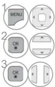 1 MENU 2 OK 3 OK