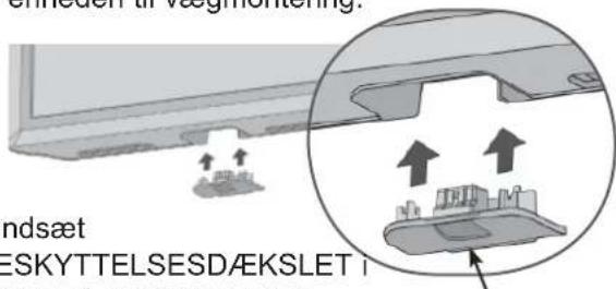Enmoden at væglementing! ndsæt ESKYTTELSESDÆKSLET