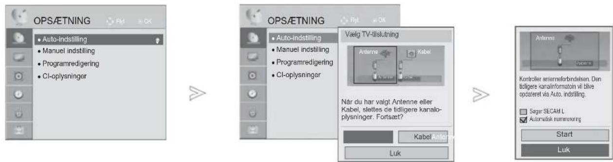 LG 32LE530N - Hvis du vil vælge antenne: - 1