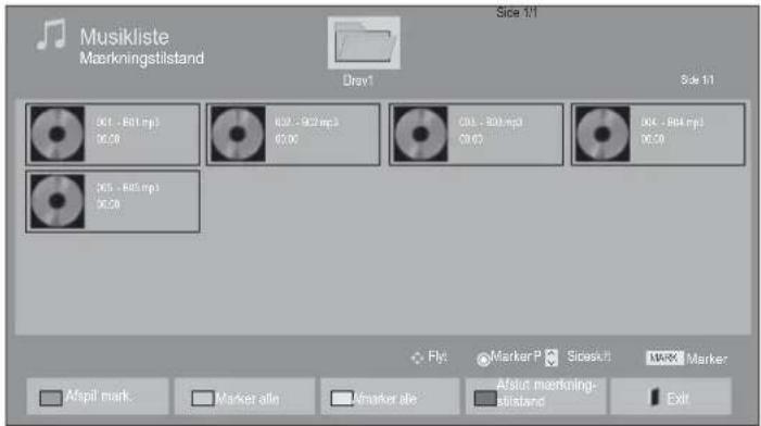 Musikliste Mærkningstilstand Side 1/1 Drev1 Side 1/1 001 - 601.mp3 06:00 829 - 902.mp3 05:00 004 - 804.mp3 06:00 005 - 805.mp3 06:00 Fly Marker P Sideskih MARK Marker Afspl mark. Marker alle Amarker ale Absut mærkning- blistand Exit