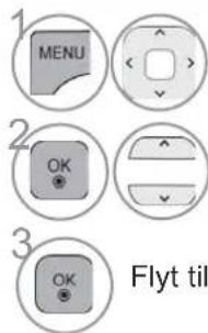 1 MENU 2 OK 3 OK Flyt til