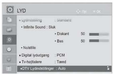 LG 32LE330N - DTV-LYDINDSTILLING (KUN I DIGITAL TILSTAND) - 1