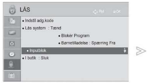 LG 32LE330N - BLOKERING AF EKSTERN INDGANG - 1