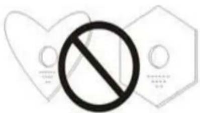 Symbolic image showing a prohibition sign crossed out by two heart shapes, indicating no restrictions or prohibition.