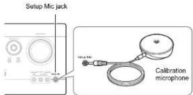 Setup Mic jack Calibration microphone