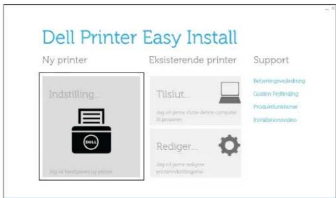 DELL S2810DN - Indstilling af printeren til en anden tilslutningsmetode - 2