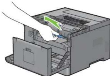 DELL S2810DN - Udtagning af tromlepatron - 2