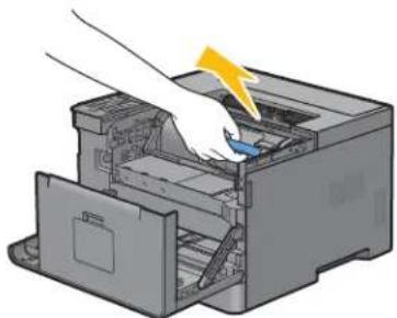 DELL S2810DN - Udtagning af tonerpatron - 4