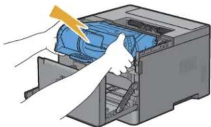 DELL S2810DN - Udtagning af tromlepatron - 3