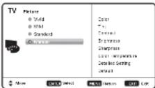 SANYO DP50843 - MANUAL SOUND SETTINGS - 1