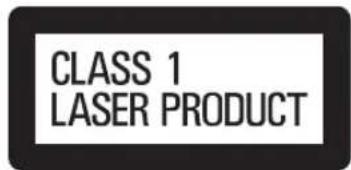 CLASS 1 LASER PRODUCT