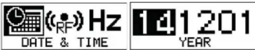 RF Hz DATE & TIME 141201 YEAR
