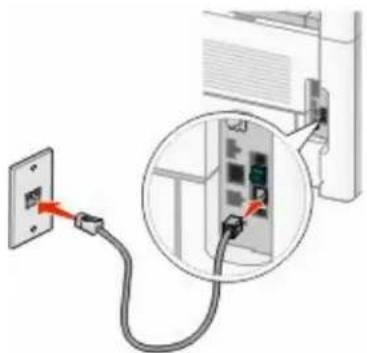 DELL 5535DN - Tilslutning til en computer med et modem - 1