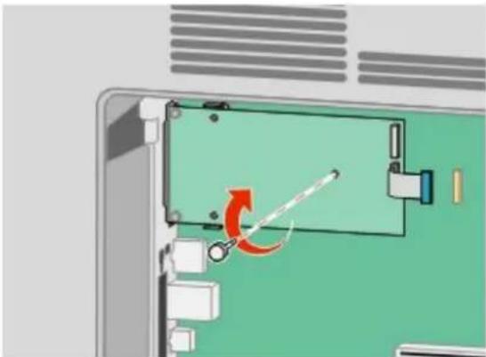 DELL 5535DN - Installation af et flashhukommelses- eller firmwarekort - 17
