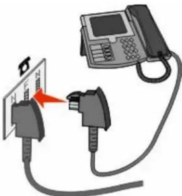 DELL 5535DN - Direkte tilslutning til et telefonvægstik i Tyskland - 3
