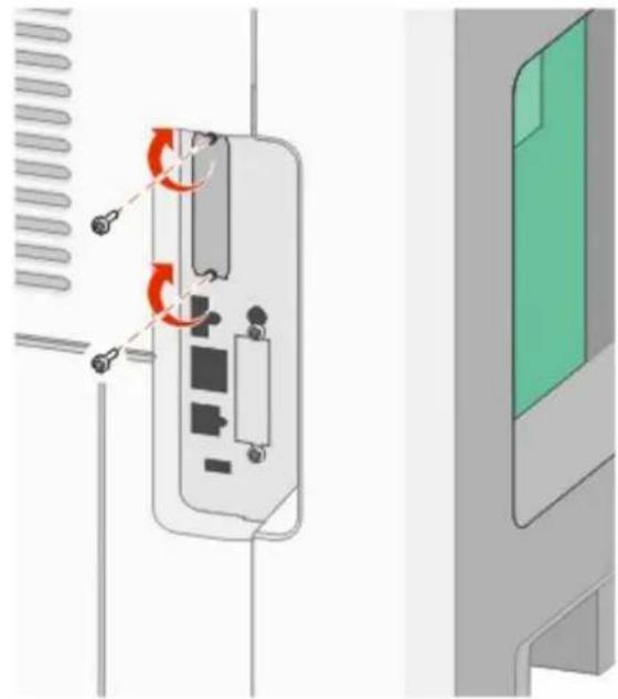 DELL 5535DN - Installation af et flashhukommelses- eller firmwarekort - 18