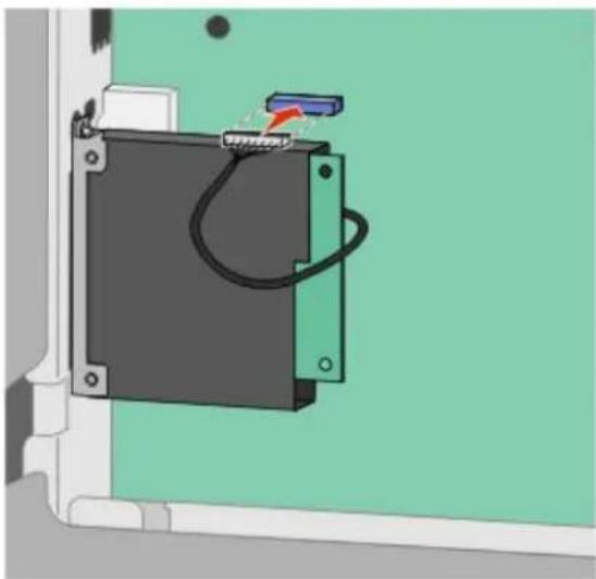DELL 5535DN - Installation af en printerharddisk - 14