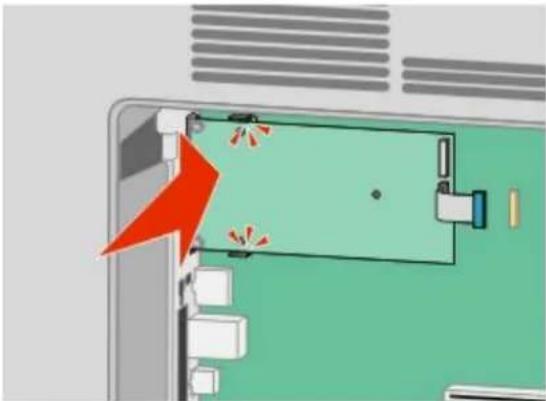 DELL 5535DN - Installation af et flashhukommelses- eller firmwarekort - 16
