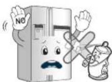 LG GC-L207GLRV - Do not use the combustible spray near the refrigerator. - 1