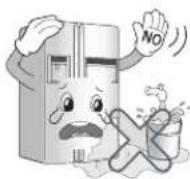 LG GS65SPP1 - Do not install the refrigerator in the wet place or the place which water or rain splashes. - 1