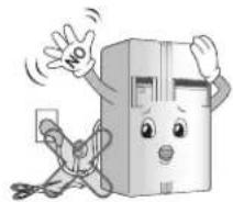 LG GS65SPP1 - Unplug the power plug when cleaning, handling or replacing the interior lamp of the refrigerator. - 1