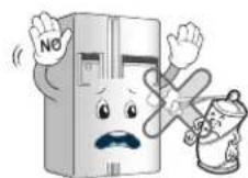 LG GS65SPP1 - Do not use the combustible spray near the refrigerator. - 1