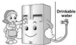 LG GS65SPP1 - Supply the automatic ice maker with drinkable water only (only for the model with the dispenser). - 1