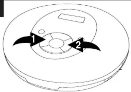 Diagram of a circular device with labeled components and directional arrows indicating flow or movement.