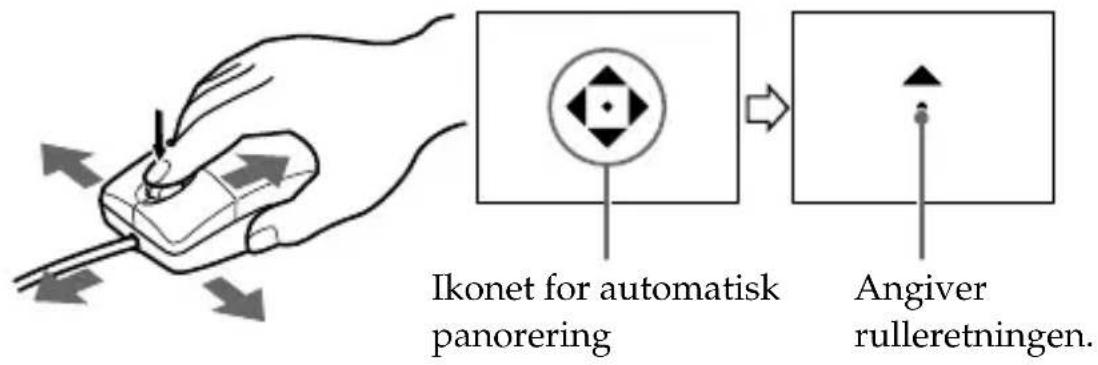 SONY MSAC-US70 - Når ikonet vises, skal du flytte denne enhed i den retning, du vil rulle. - 1