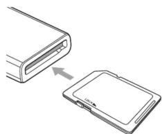 SONY MRW68E-D1 - Inserting a Memory Card - 2