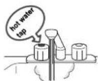 BOSCH 32Q - Turn on hot water. - 1