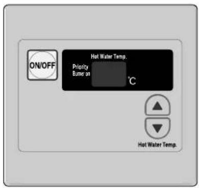 ON/OFF Hot Water Temp. Priority Bume on °C Hot Water Temp.