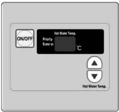 ON/OFF Hot Water Temp. Priority Bumer on °C Hot Water Temp.