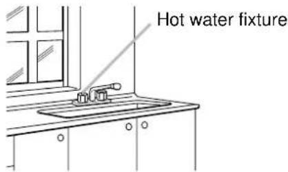 Hot water fixture