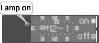 Lamp on 9 12 3 on 5: AM12~ 1 :6 3 12 3 off
