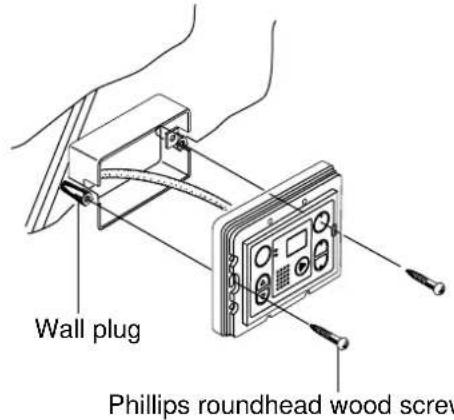 Wall plug Phillips roundhead wood screw