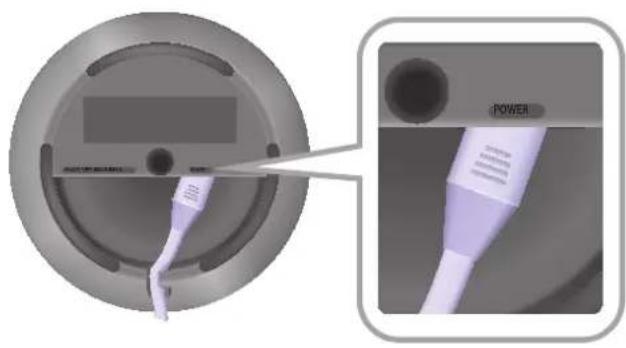 SAMSUNG Radiant 360 R1 - Connecting the Power Cord - 1