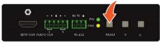 HDMI OUT AUDIO OUT R RX TX IIS-232 FW I NC MONJ V A