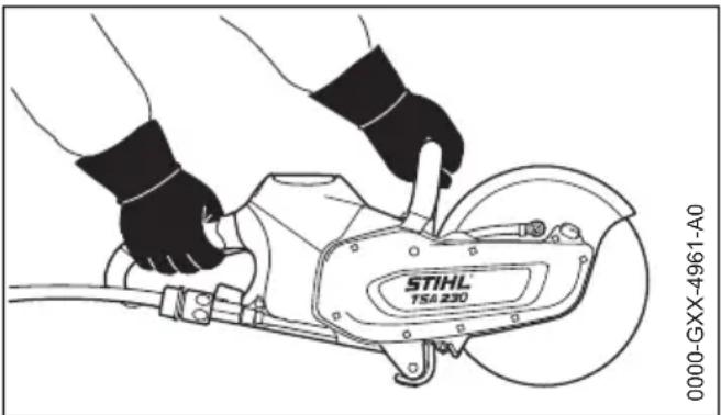 STIHL TSA 230 - During operation - 1