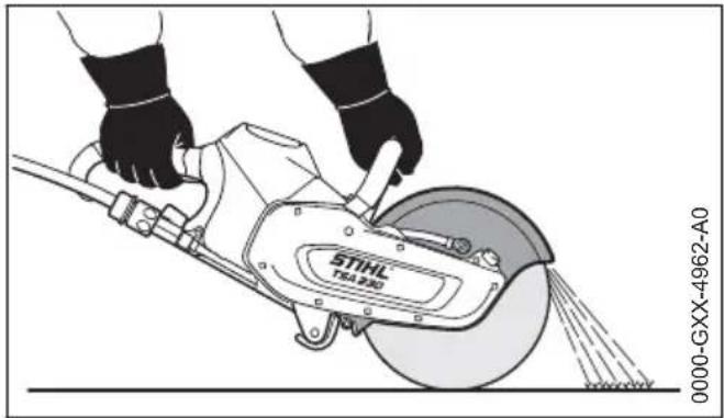STIHL TSA 230 - Podczas pracy - 3