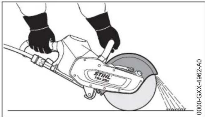 STIHL TSA 230 - Во время работы - 3